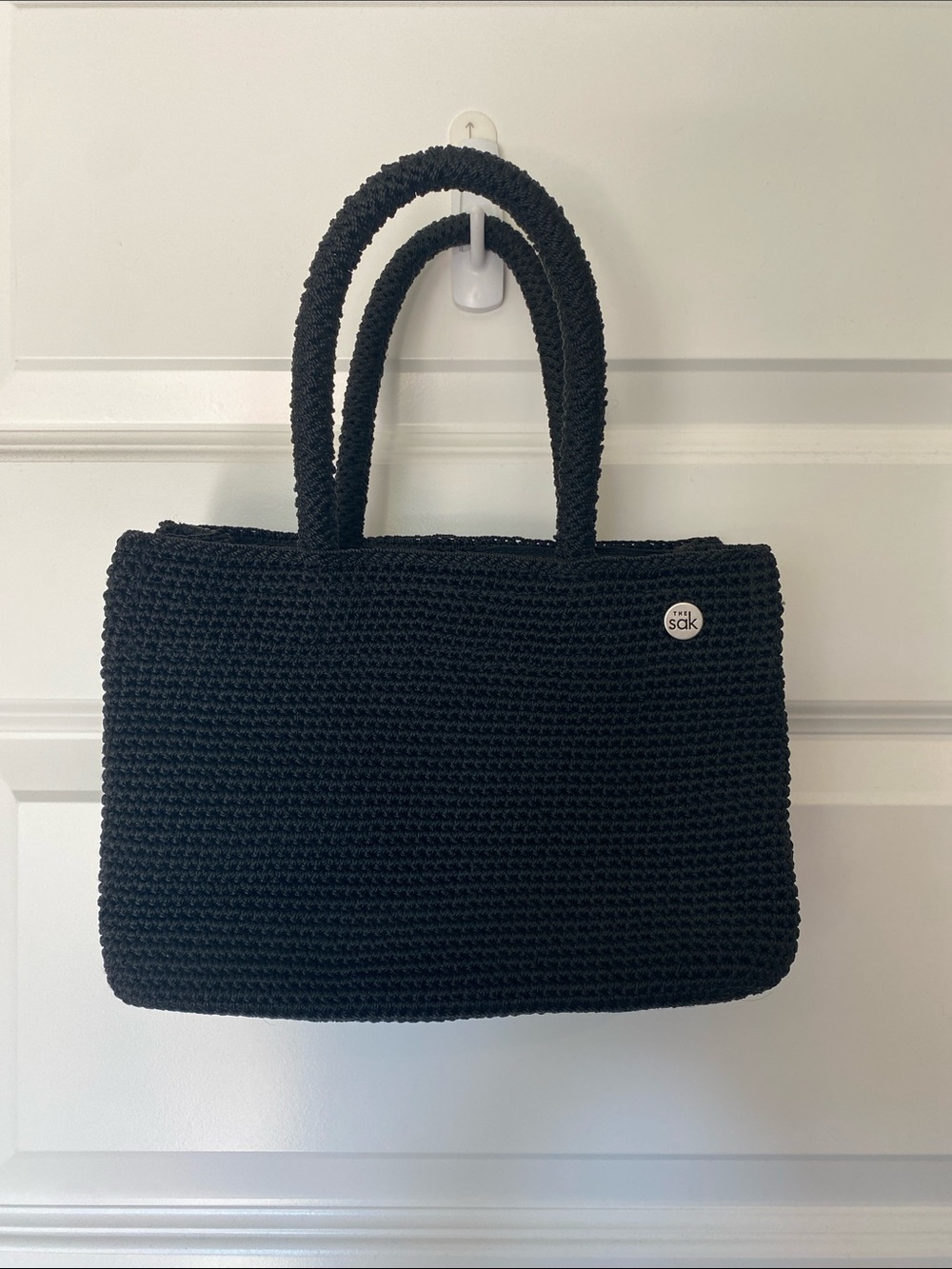 The Sak Black Crochet Bag